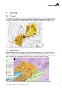 Situasjonsplan som viser topografi, kvartærgeologi og arealbruk på en tomt med områder for tomtearbeider.