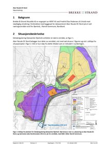 Situasjonsplan som viser plassering av Aker Nscale DC Nord i forhold til nabolaget (Nordmoveien) og arealbruksinndeling.