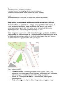 Et kart som viser et område med veier (Kasaveien, Barneveien) og eiendommer (gbnr. 432/100, 432/117/0, etc.).