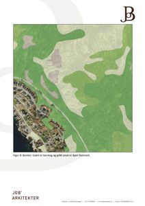 Et kart som viser bonitet (jordkvalitet) for et område, med en oversikt over nabolag til venstre.