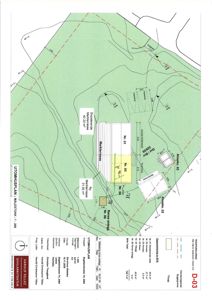 Situasjonsplan (tomteplan) som viser bygningens plassering i forhold til naboeiendommer og terrenget.