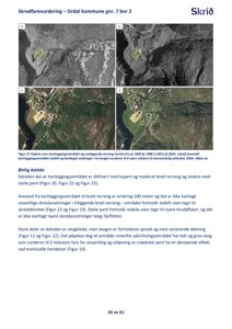 Bildet viser fire flyfotografier (a-d) som dokumenterer endringer i terrenget i et kartleggingsområde over tid (fra 1960 til 2024).