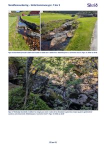 Fotografier av Storebekk og Bekkelag Storebekk som viser bekkeforløp, stein og vegetasjon.