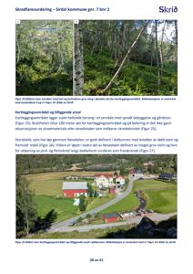 Fotografier av et skredfarevurderingsområde i Sirdal kommune, inkludert bilder av skog og et kartleggingsområde i dalbunnen.