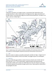 Et kart som viser lokaliseringsplanen for et vurdert område (Vedvika) i Vestvågey, med angivelse av nabolag, meteorologiske stasjoner og et rødt felt som markerer det vurderte området.