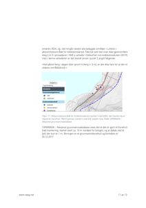 Et kart som viser et kystområde med topografi, en kystlinje, og markerte punkter for borehull. Kartet inneholder også en tegnforklaring og en blå stiplet linje som markerer en grense.