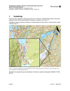 Kart over Odda og Ullensvang kommune med topografiske detaljer og en innfelt detaljutsnitt.