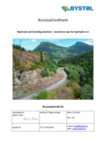 Fotografi av en røyrtresé ved et framtidig steinbrot i Brunstad kraftverk.