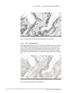 Kart som viser aktsomhetsområder for steinsprang og jord-/flomskred i Moldefjorden og Vanylvsfjorden.
