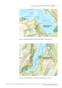 Kart som viser aktsomhetsområder for kvikkleireskred i Moldefjorden.