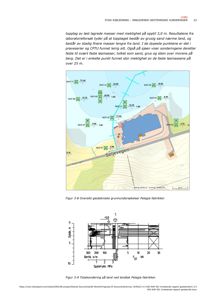 Bildet viser en situasjonsplan (tomtekart) med bygningsplassering, høydemålinger og geotekniske punkter (MCP) for Pelagia fabrikker.