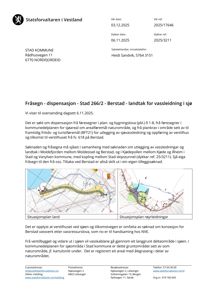 Dokumentet inneholder to kart som viser situasjonen for et vassleiding-prosjekt. Kartene viser topografi, vannmasser og røyrleidningar.