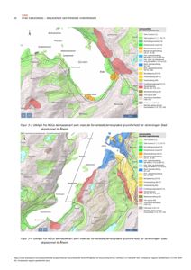 Kart som viser løsmassekart over Molde og omegn med geotekniske soner og forutsette grunnforhold.