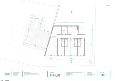 Etasjeplan (2. etasje) som viser romfordeling, dimensjoner og plassering av toaletter og andre rom.