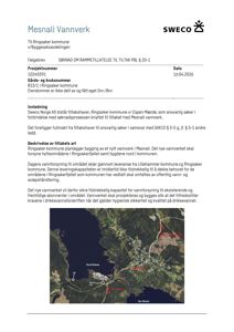 Et satellittbilde (kart) som viser lokalisering av et nytt vannverk i Mesnali, inkludert eksisterende vannverk og planlagt rørføring.