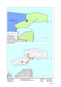 Situasjonskart som viser tomtens beliggenhet i forhold til omgivelsene (Håkonsheimen, Holmsundet) og topografi.