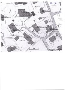 Situasjonsplan som viser tomt, bygninger og veier i Nærnesstangen.