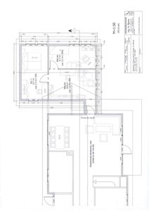 Etasjeplan (1. etasje) med romfordeling, dimensjoner og møbelplassering.