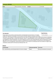 Et kart som viser en grønn markert område (Løsmasser N50/N250) på en tomt med gater (Kyrkjvegen) og en tekstforklaring om jordarter og grunnvann.