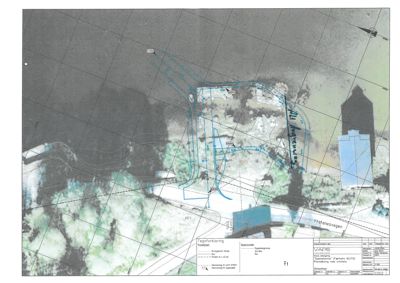 Situasjonsplan som viser tomtens beliggenhet, grenser, eksisterende bygninger, vegforhold og planlagte tiltak.