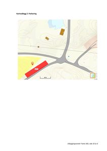 Et kart (kartvedlegg) som viser parkeringsplassering i forhold til veier og nabolag.