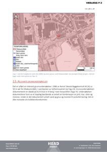 Kart som viser et tiltaksområde (rødt) i forhold til marin grense og marin leire (MML) i Solheimsvatnet. Kartet inneholder en tegnforklaring og en målestokk.