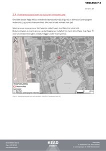 Kart over et område med kvartærgeologisk informasjon (fyllmasse, bart fjell, marin grense) og en markert tiltaksområde.