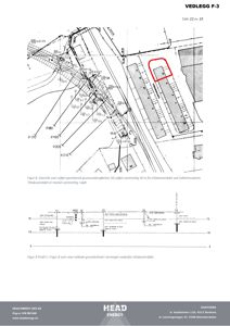 Oversikt over utført geoteknisk grunnundersøking med situasjonsplan og profil.
