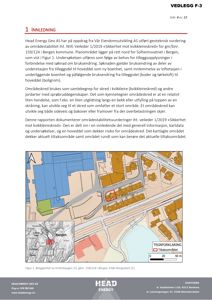 Kart som viser beliggenheten av Kronhaugen 13 i Bergen, med områder for kvikkleireskred og tiltaksområde markert.
