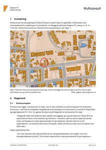 Et situasjonskart som viser eiendommens plassering (Engene 75) i forhold til nabolaget og veinett, med en rød sirkel rundt bygget.