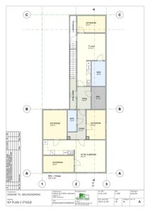 Etasjeplan (BRA - 2 Etasje) som viser romfordeling, arealer og funksjoner i et hus.