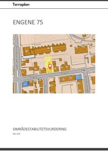 Kart som viser bygningsplassering i forhold til gater og nabolag.