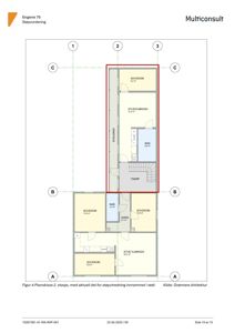 Etasjeplan (etasjekart) som viser romfordeling, arealer og plassering av veggene i et hus.