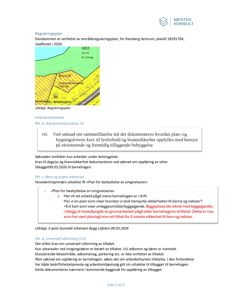 Et utklipp fra en reguleringsplan som viser eiendomsområde (GN3, BAA10, B6) med arealdata og en oversikt over tomteforhold.