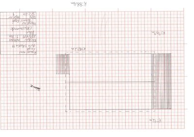 Situasjonsplan som viser bygningens plassering på tomt med angitte mål (K=88,4m og K=92m) og en nordpil.