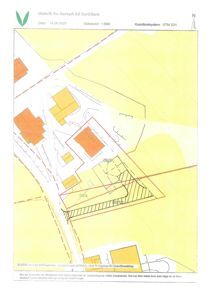 Situasjonsplan (kart) som viser tomtens plassering i forhold til nabolag, veier og eiendomsgranser.