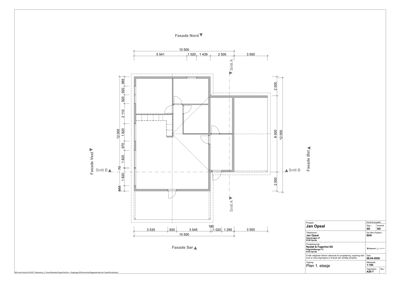 Etasjeplan (Plan 1. etasje) med romfordeling, dører, vinduer og dimensjoner.