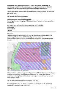 Situasjonsplan eller reguleringsplan som viser tomtens plassering (gnr 45 bnr 251) i forhold til nabolag og infrastruktur, med overlappende farger for ulike arealbrukskategorier.