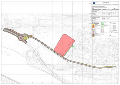 Situasjonsplan som viser tomtens plassering i forhold til veier, nabolag og topografi.