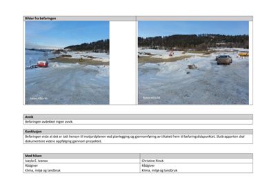 To foton av et byggeområde i vinterforhold, inkludert snø, gravemaskin og bil.