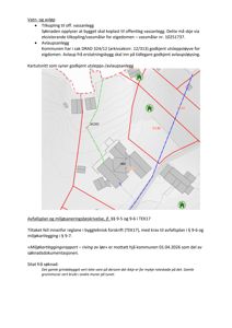 Kartutsnitt som viser eiendomsgrenser, vassdrag og infrastruktur relatert til avløp og vassforsyning.