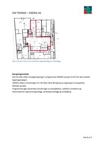Bildet viser en tegning av en etasjeplan (plan 1) med rominndeling, merket som 'Figur 2: Ny del av plan 1'.