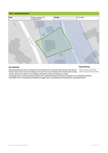Et kart som viser et definert område (Flom-aksjonsområde) med overlappende data fra Norges vassdrags- og energidirektorat.