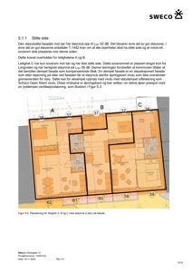 Etasjeplan (plantegning) som viser romfordeling, støyverdier (dB) og vinduoppsett for leilighetene A, B og C.