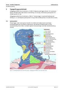 Kart over løsmassefordeling (kvartærgeologisk kart) med utbyggingsområder markert.