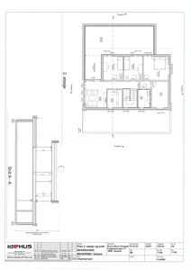 Bildet viser en tegning som inneholder både et etasjeplan (Plan 2. etasje) og et snitt (Snitt A-A) av en bolig.