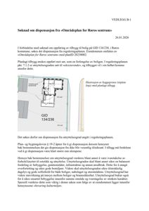 Etasjeplan (GID 134/238) som viser eksisterende og planlagt tilbygg med utnyttelsesgrense.