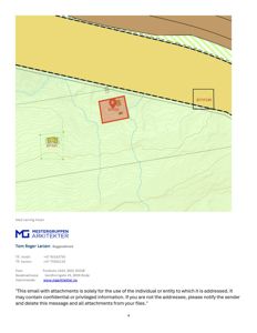 Situasjonsplan som viser tomtens beliggenhet, form og grenser i forhold til nabolag.