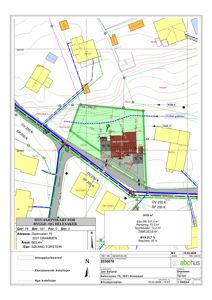 Situasjonsplan som viser tomtens beliggenhet i forhold til nabolag, vegnett og eksisterende bebyggelse.