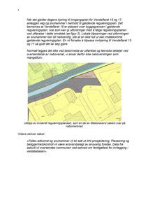 Utklipp av en innsendt reguleringsplankart som viser et område med reguleringer, veg og snuhammer.
